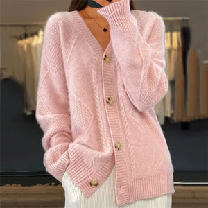 Soft Knit Button Cardigan Sweater for Women