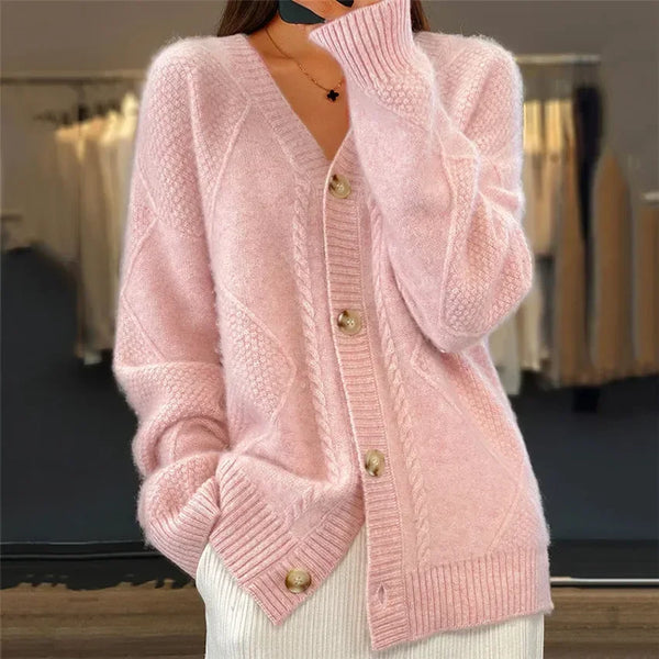 Soft Button-Front Women’s Cardigan