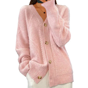 Soft Button-Front Women’s Cardigan