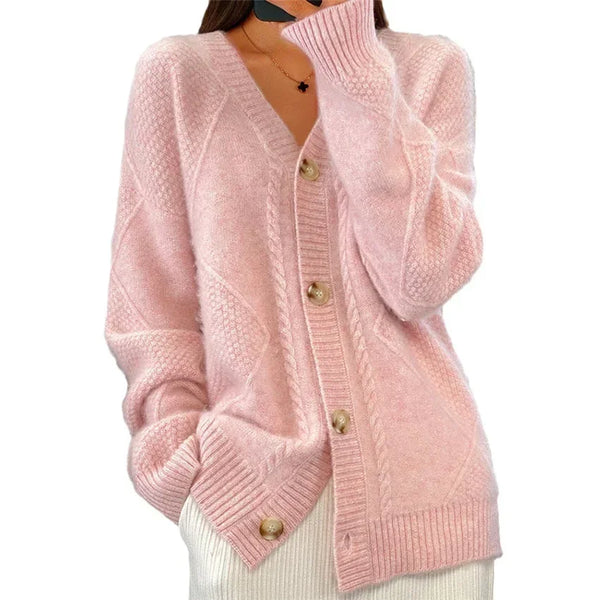 Soft Button-Front Women’s Cardigan