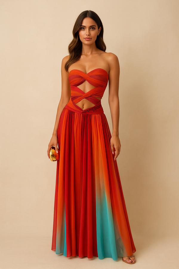 Laney | Strapless Maxi Dress
