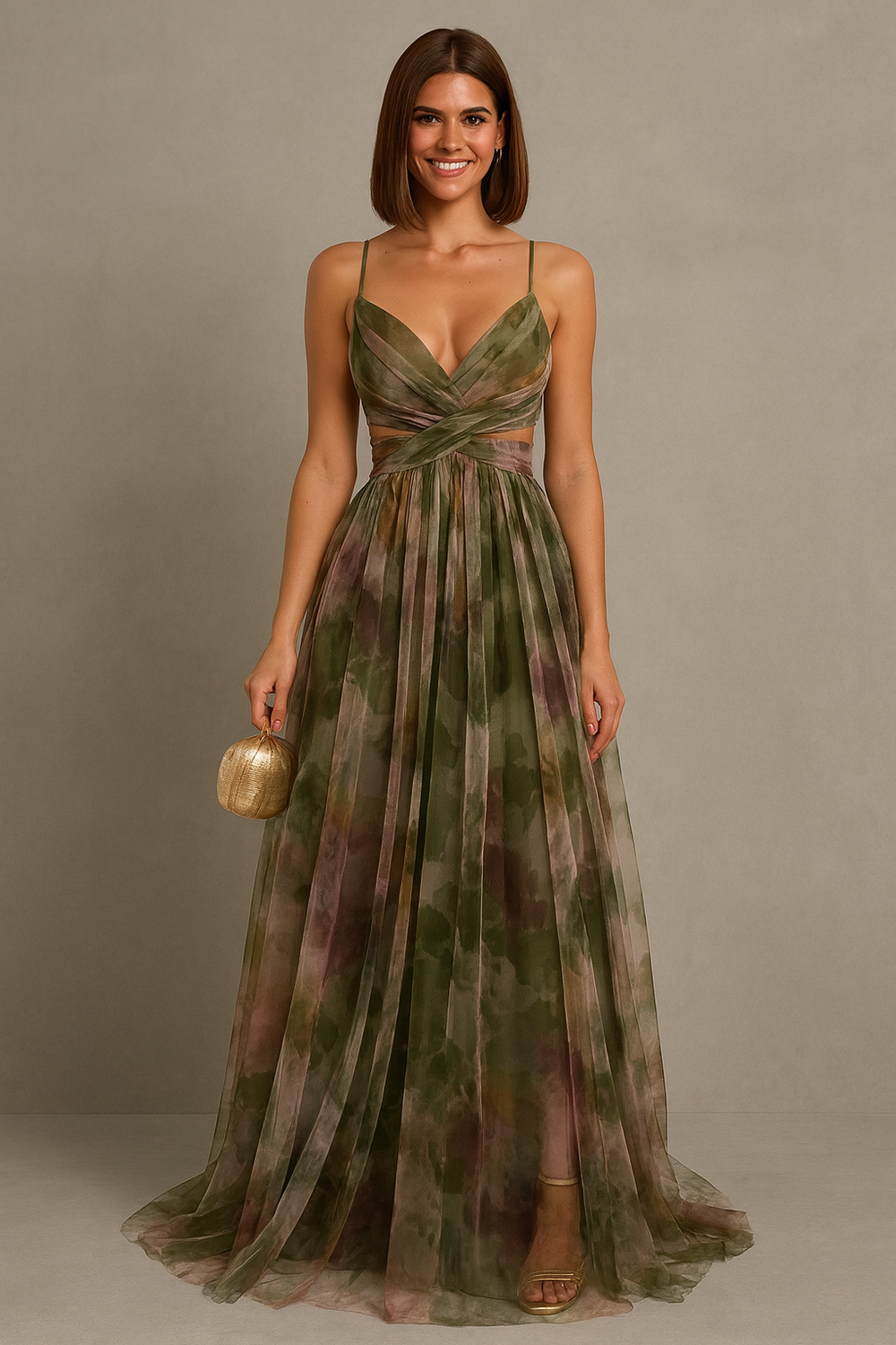 Imogen | Vestido maxi impresionante