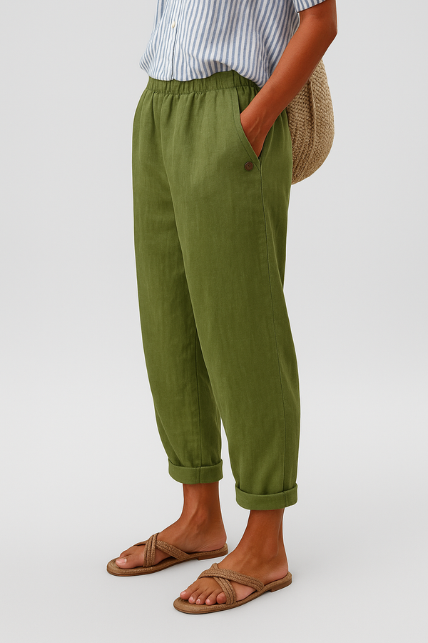 Women’s Relaxed Casual Loose Fit Ankle Pants