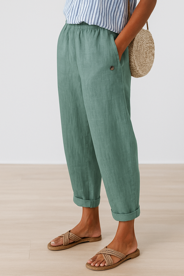 Women’s Relaxed Casual Loose Fit Ankle Pants