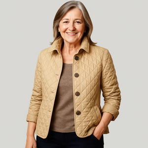 Women's Quilted Lightweight Everyday Button Jacket
