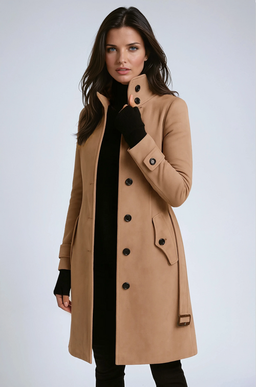 Women's Winter Trench Coat High Collar