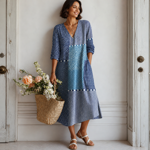 Women's Abstract Geometry Vintage Dress