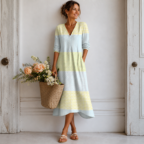 Women's Abstract Print Relaxed Dress