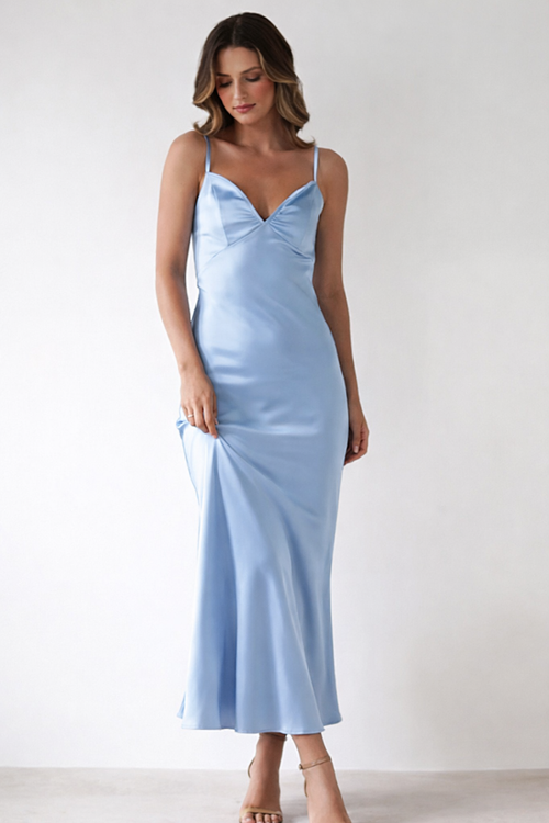 Cowl Neck Slip Maxi Dress for Women