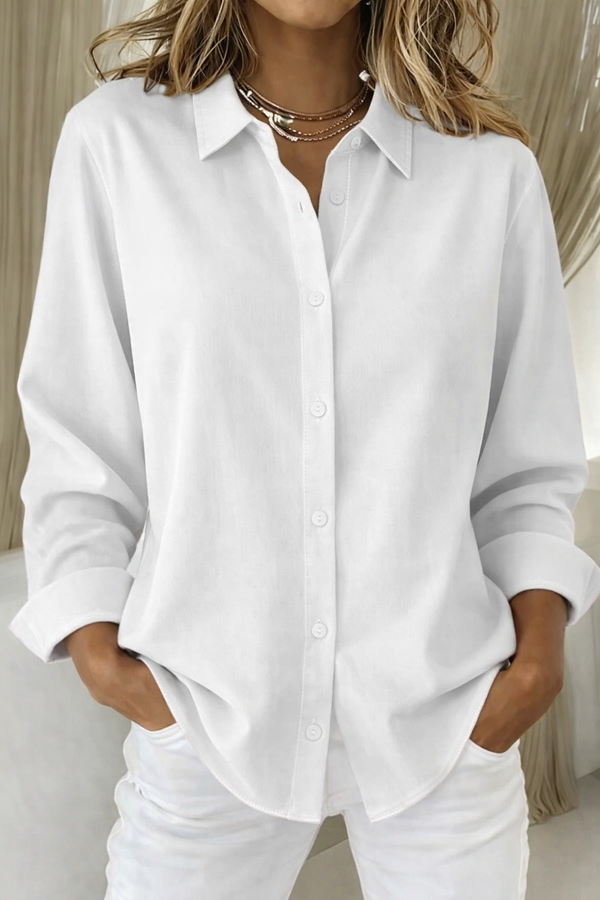 Elegant Button-Down Blouses Women's Professional