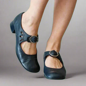 Women’s Vintage Mary Jane Low-Heel Pumps
