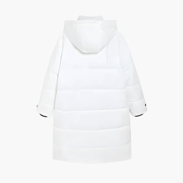 Women's Long Puffer Jacket with Hood