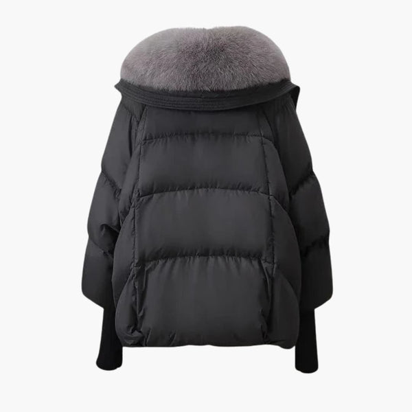 Women's Padded Winter Jacket Faux Fur Collar
