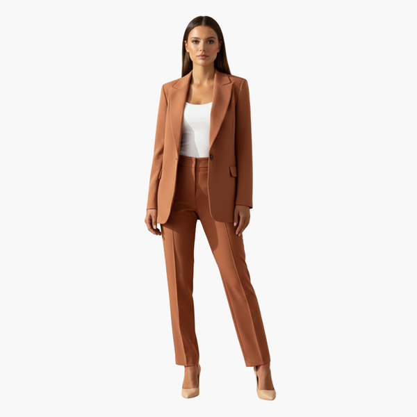 Tailored Notch Lapel Women's Suit Set Slim Fit