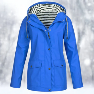 Women's Hooded Utility Button Front Jacket