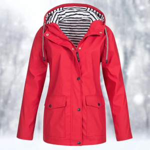 Women's Hooded Utility Button Front Jacket
