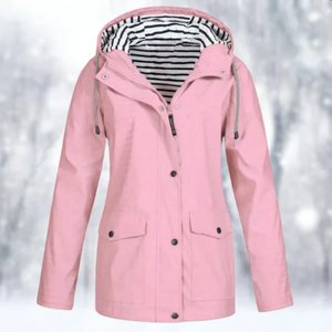 Women's Hooded Utility Button Front Jacket