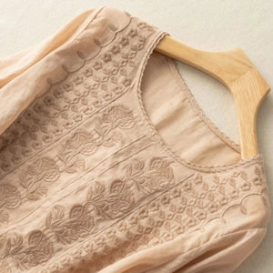 Women's Lightweight Embroidered Summer Blouse