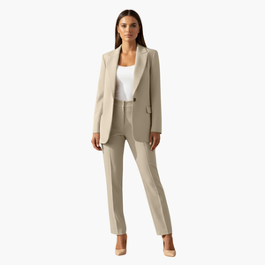 Tailored Notch Lapel Women's Suit Set Slim Fit