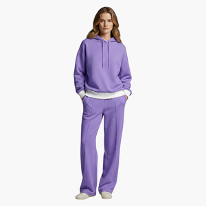 Women's Hoodie Tracksuit Set Wide Leg