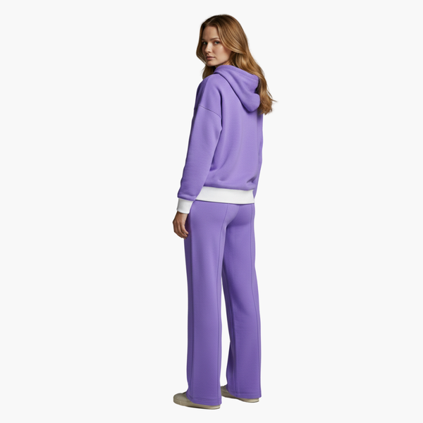 Women’s Hooded Two-Piece Tracksuit Set with Matching Pants