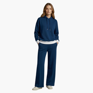 Women's Hoodie Tracksuit Set Wide Leg