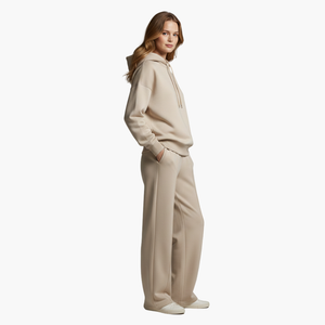Women's Hoodie Tracksuit Set Wide Leg