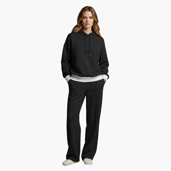 Women’s Hooded Two-Piece Tracksuit Set with Matching Pants