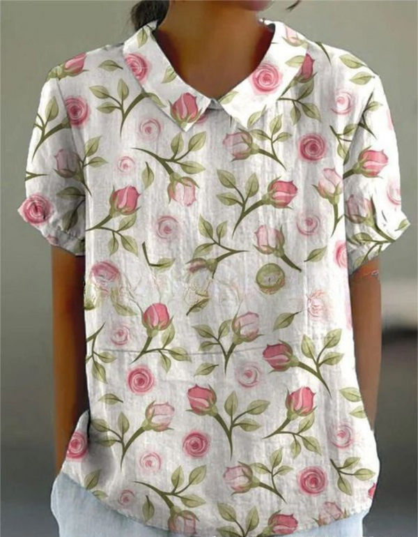 Chic Vintage Floral Blouse | Casual Style