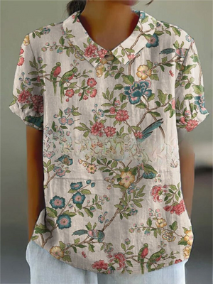 Chic Vintage Floral Blouse | Casual Style