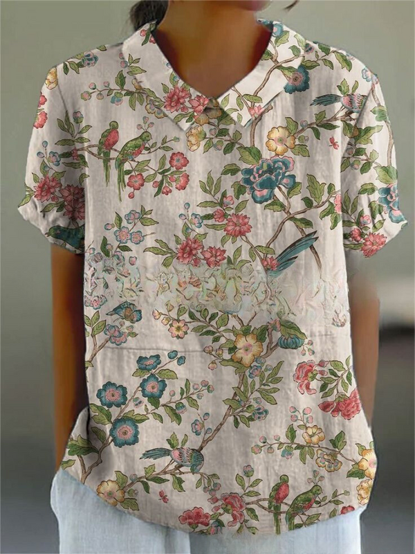 Chic Vintage Floral Blouse | Casual Style