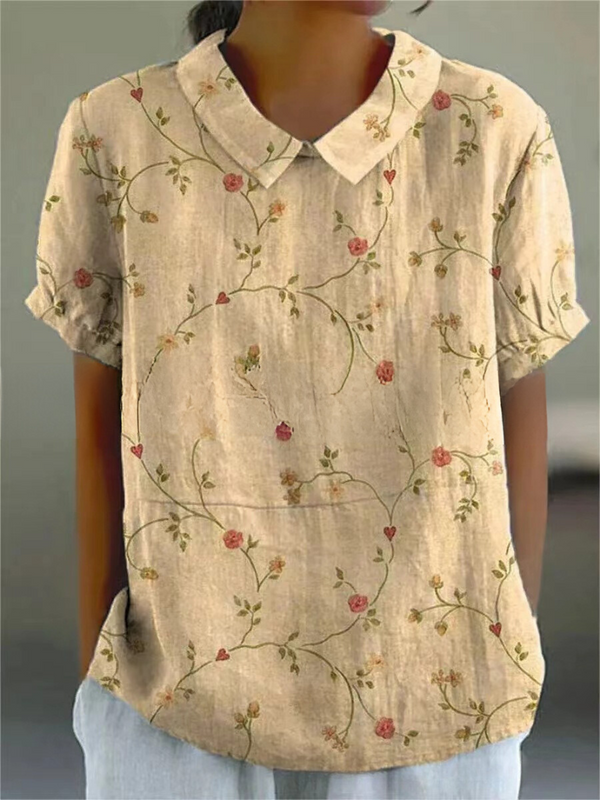 Chic Vintage Floral Blouse | Casual Style