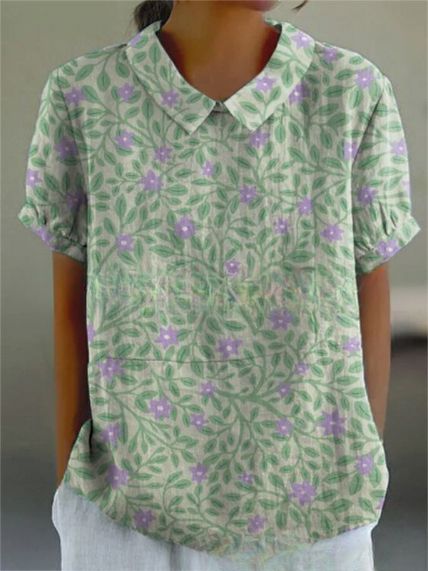 Chic Vintage Floral Blouse | Casual Style