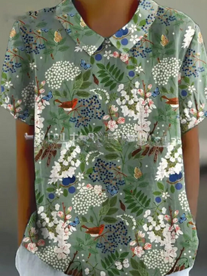 Chic Vintage Floral Blouse | Casual Style