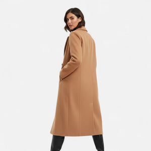 Elegant Double Breasted Long Trench Coat