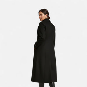 Elegant Double Breasted Long Trench Coat
