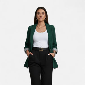 Relaxed Fit Casual Roll Sleeve Blazer