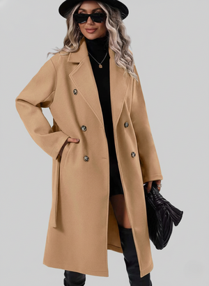 Elegant Trench Coat Belted