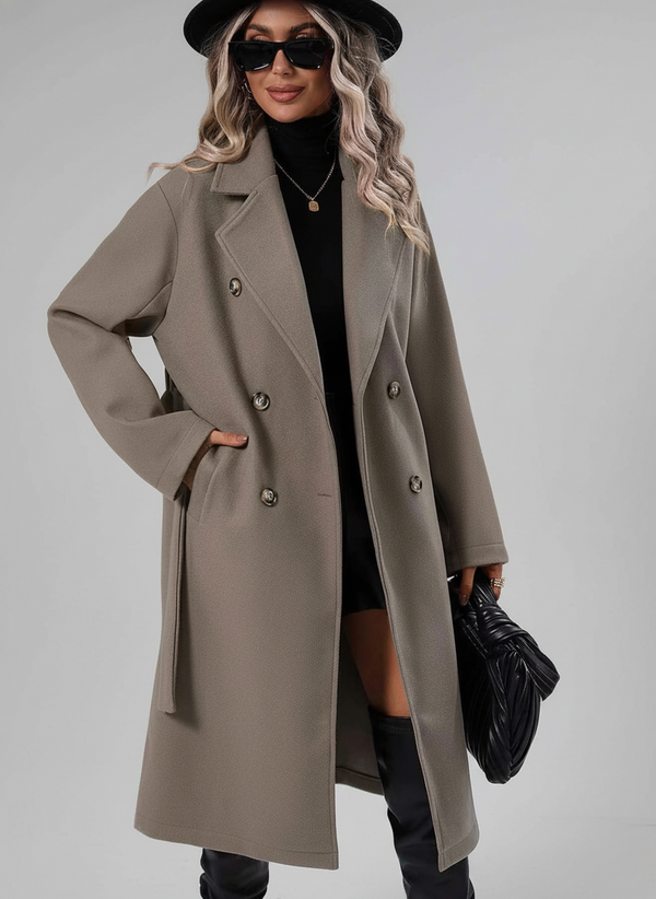 Elegant Trench Coat Belted