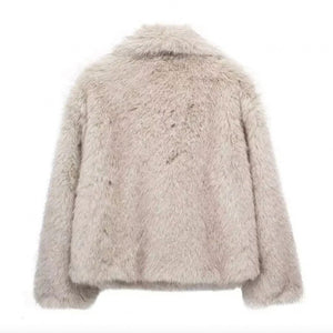 Women's Faux Fur Cropped Jacket