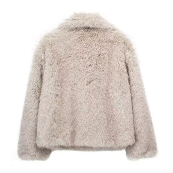 Women's Faux Fur Cropped Jacket
