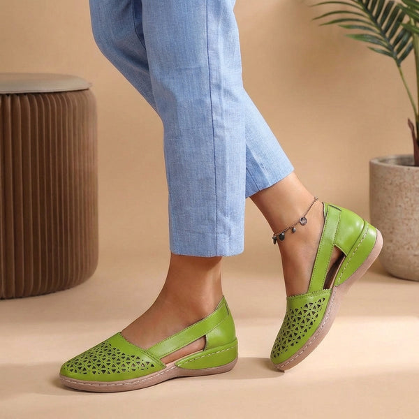 Breathable Cut-Out Loafers for Walking Comfort