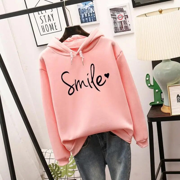 Women's Smile-Love Hoodie Relaxed Fit