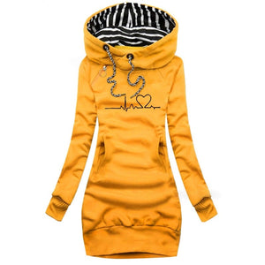 Women's Hooded Winter Jacket Dress