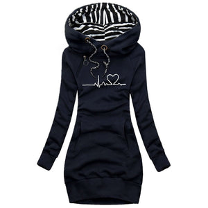 Women's Hooded Winter Jacket Dress
