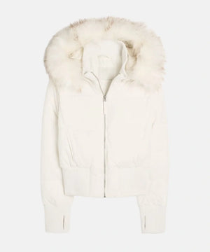 Women's Quilted Winter Jacket Removable Hood