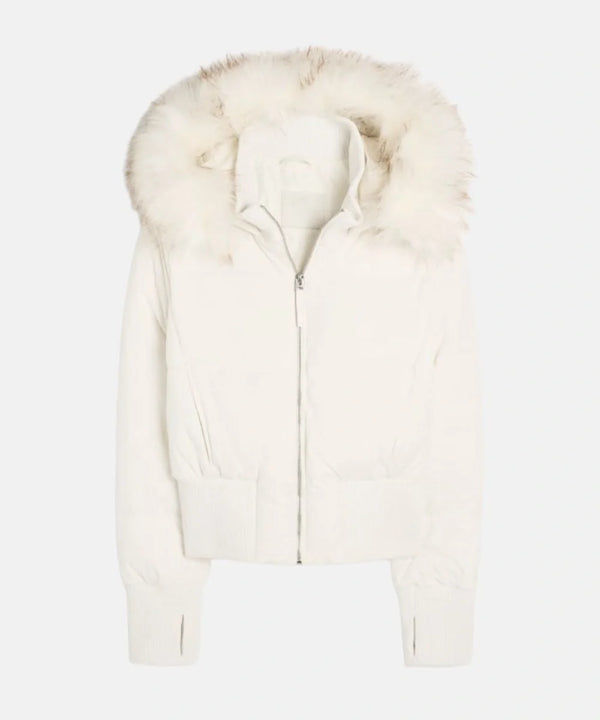 Women's Quilted Winter Jacket Removable Hood