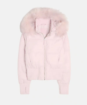 Women's Quilted Winter Jacket Removable Hood