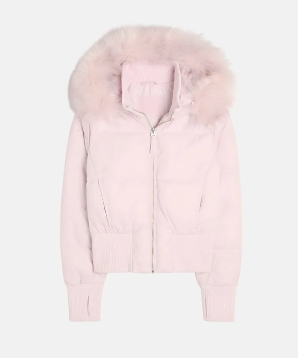Women's Quilted Winter Jacket Removable Hood
