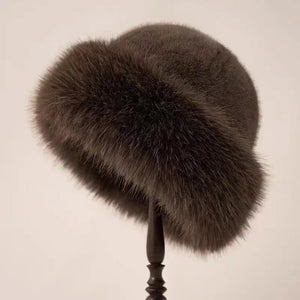 Plush Faux Fur Winter Hat for Women